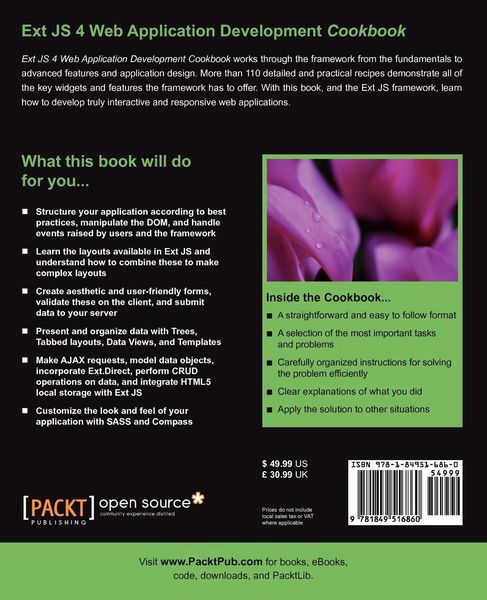 Produktbild: Ext JS 4 Web Application Development Cookbook