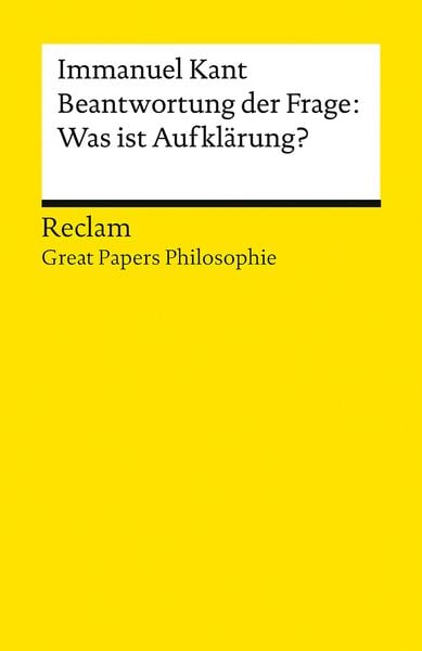Produktbild: Beantwortung der Frage: Was ist Aufkl&auml;rung?
