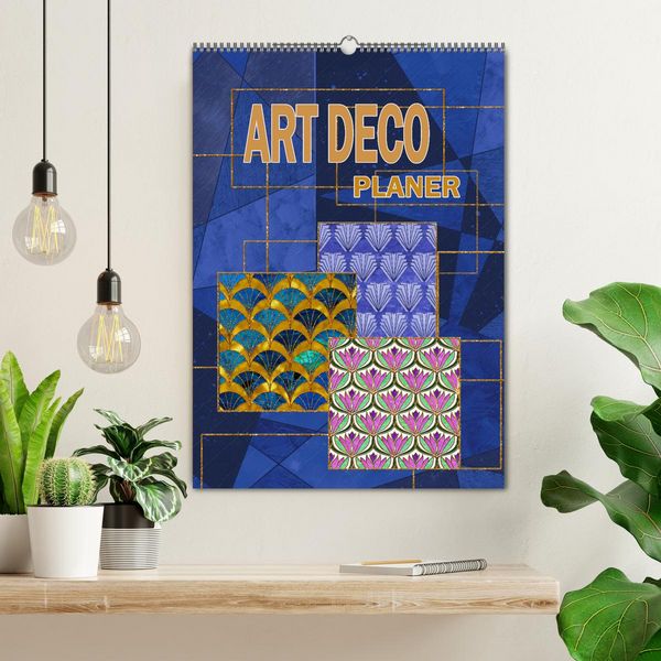 Produktbild: Art Deco Planer (Wandkalender 2026 DIN A2 hoch), CALVENDO Monatskalender