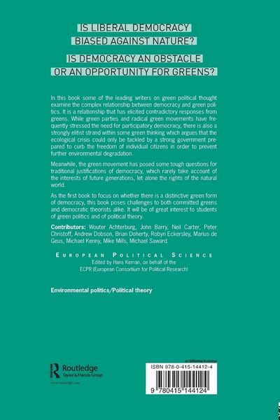 Produktbild: Democracy and Green Political Thought
