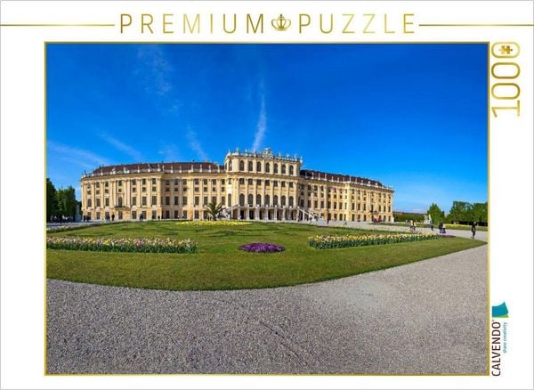 Produktbild: CALVENDO Puzzle Das Schloss Sch&ouml;nbrunn | 1000 Teile Lege-Gr&ouml;&szlig;e 64x48cm Foto-Puzzle f&uuml;r gl&uuml;ckliche Stunden