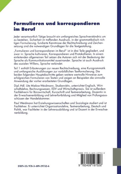 Produktbild: Formulieren und korrespondieren im Beruf