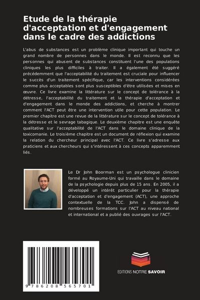 Produktbild: Etude de la th&eacute;rapie d'acceptation et d'engagement dans le cadre des addictions