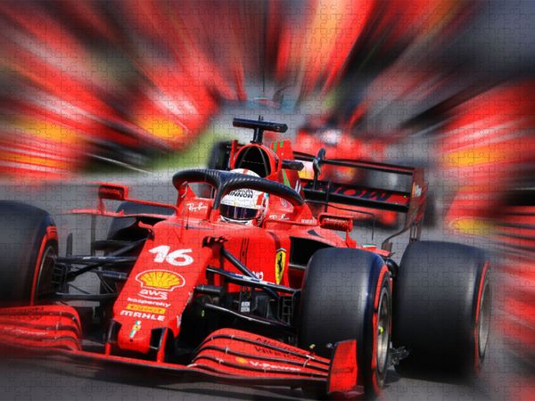 Produktbild: CALVENDO Puzzle Charles Leclerc aus Monaco ist erst der dritte Monegasse in der Formel 1 und startet seit 2019 f&uuml;r die Scuderia Ferrari. | 1000 Teile