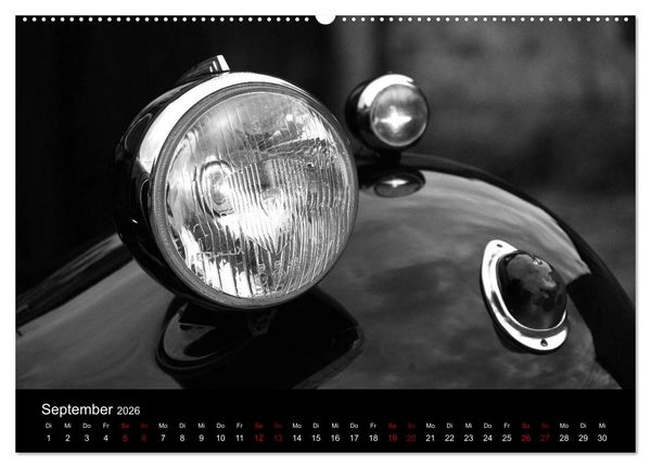 Produktbild: Citro&euml;n 11 CV Traction Avant in schwarzweiss (hochwertiger Premium Wandkalender 2026 DIN A2 quer), Kunstdruck in Hochglanz