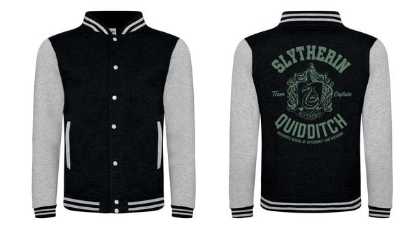 Harry Potter Slytherin Quidditch Black Jacket L