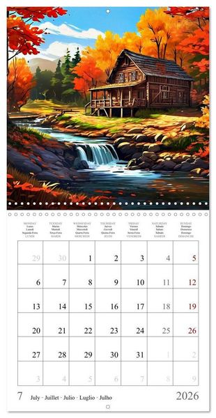 Produktbild: Bilkova, H: Magic Forest - Vacation (Wall Calendar 2026 12 &times;