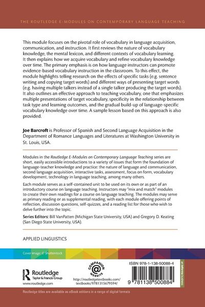 Produktbild: Vocabulary in Language Teaching