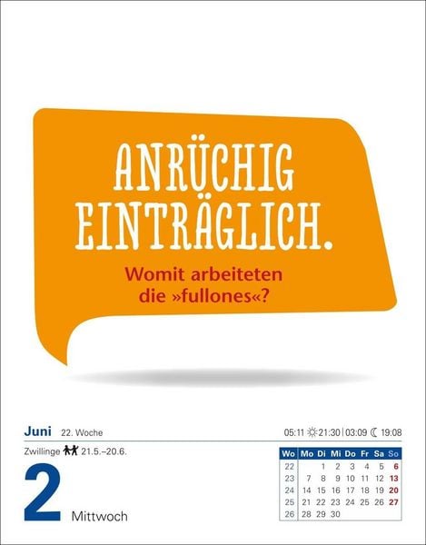 Produktbild: Was so nicht im Lexikon steht Tagesabrei&szlig;kalender 2027 - Kuriosit&auml;ten, Hist&ouml;rchen und merkw&uuml;rdige Geschichten