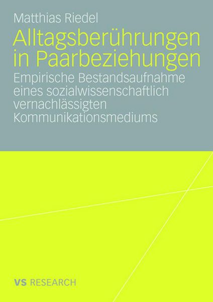 Produktbild: Alltagsber&uuml;hrungen in Paarbeziehungen