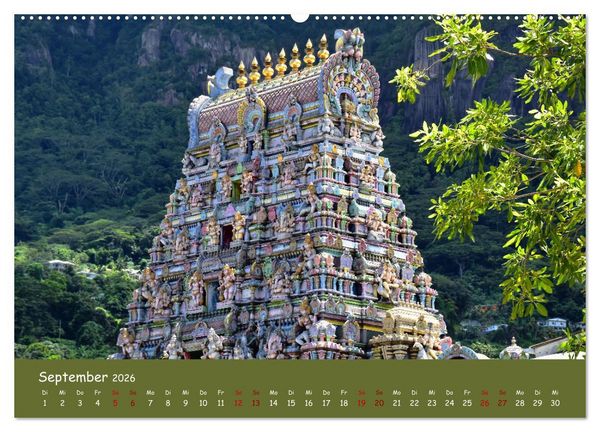 Produktbild: Mah&egrave; und die Inseln der Seychellen (hochwertiger Premium Wandkalender 2026 DIN A2 quer), Kunstdruck in Hochglanz