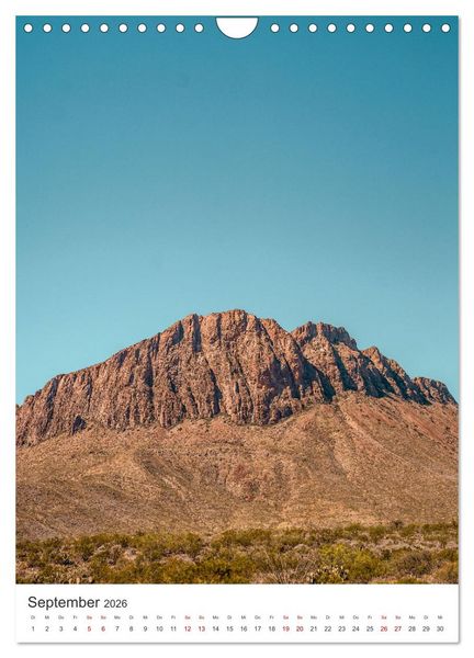 Produktbild: Texas - Eine Reise in den Lone Star State. (Wandkalender 2026 DIN A4 hoch), CALVENDO Monatskalender