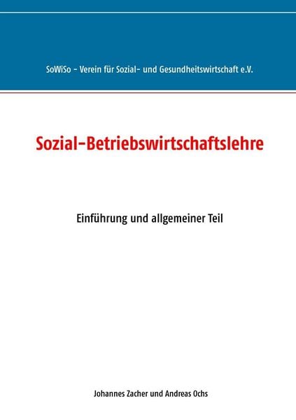 Produktbild: Sozial-Betriebswirtschaftslehre