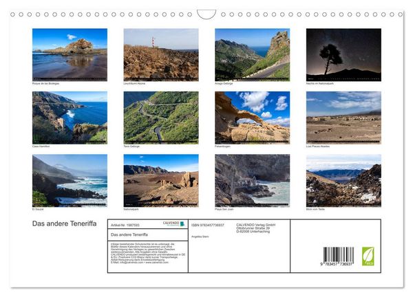 Produktbild: Das andere Teneriffa (Wandkalender 2026 DIN A3 quer), CALVENDO Monatskalender
