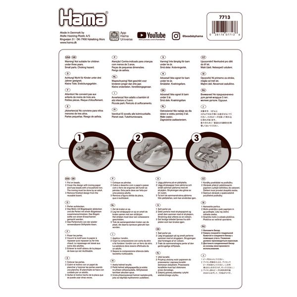 Produktbild: HAMA Blister mit Maxi-Stiftplatten und Haftfolie