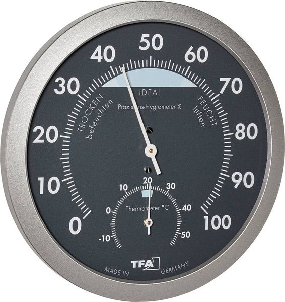 TFA Dostmann 45.2043.51 Thermo-/Hygrometer Anthrazit, Silber