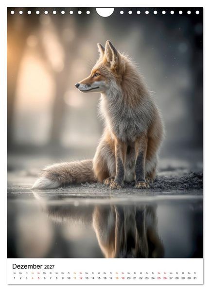 Produktbild: Tiere im Winter - eisige Eleganz (Wandkalender 2027 DIN A4 hoch), CALVENDO Monatskalender