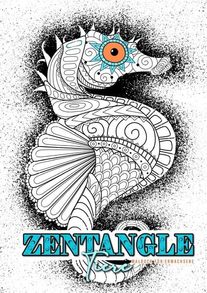 Produktbild: Zentangle Tiere Malbuch f&uuml;r Erwachsene