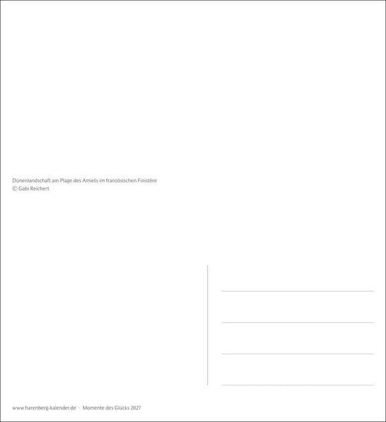 Produktbild: Momente des Gl&uuml;cks Postkartenkalender 2027 - Wochenkalender mit Zitaten, mit 53 Postkarten