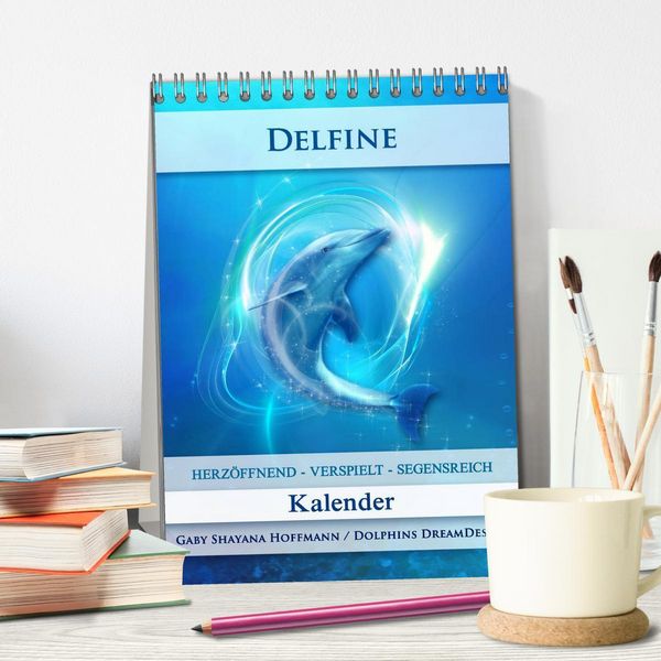 Produktbild: Delfine - Kalender (Tischkalender 2026 DIN A5 hoch), CALVENDO Monatskalender