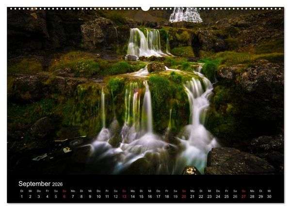 Produktbild: Island - Wundervolle Landschaften (Wandkalender 2026 DIN A2 quer), CALVENDO Monatskalender