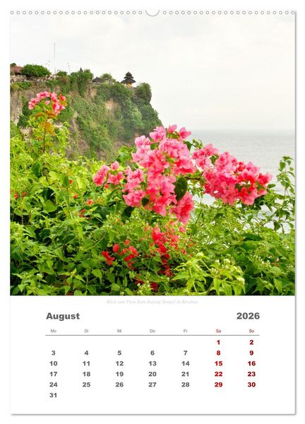 Produktbild: Reiseimpressionen durch Bali (hochwertiger Premium Wandkalender 2026 DIN A2 hoch), Kunstdruck in Hochglanz