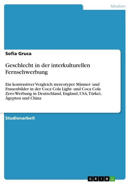 Produktbild: Geschlecht in der interkulturellen Fernsehwerbung