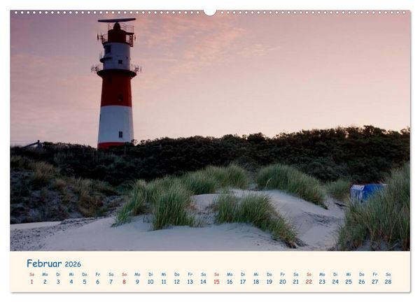 Produktbild: Urlaub auf Borkum (hochwertiger Premium Wandkalender 2026 DIN A2 quer), Kunstdruck in Hochglanz