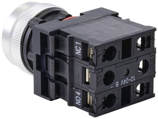 Produktbild: TRU COMPONENTS TC-10091044 ONPOW26-11E/G/12V Druckschalter 250 V 5 A 1 x Ein/(Ein) tastend Gr&uuml;n IP40 1 St.