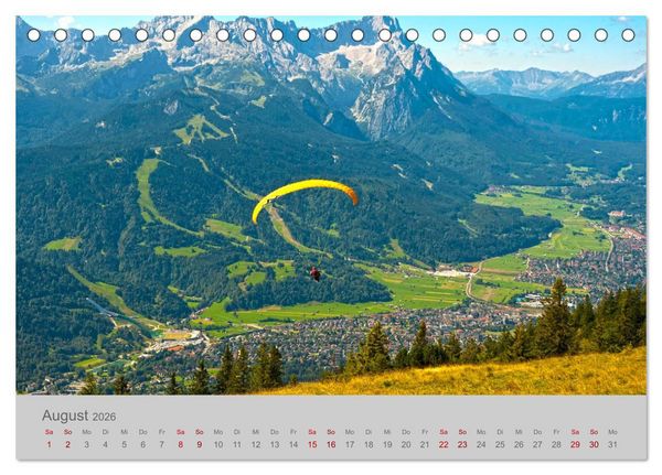 Produktbild: Garmisch-Partenkirchen Werdenfelser Land (Tischkalender 2026 DIN A5 quer), CALVENDO Monatskalender
