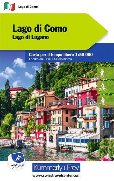 Produktbild: K&uuml;mmerly+Frey Outdoorkarte Lago di Como 1:50.000