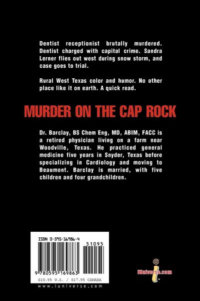 Produktbild: Murder on the Cap Rock