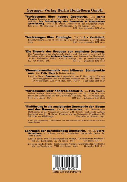 Produktbild: Vorlesungen &uuml;ber Grundlagen der Geometrie