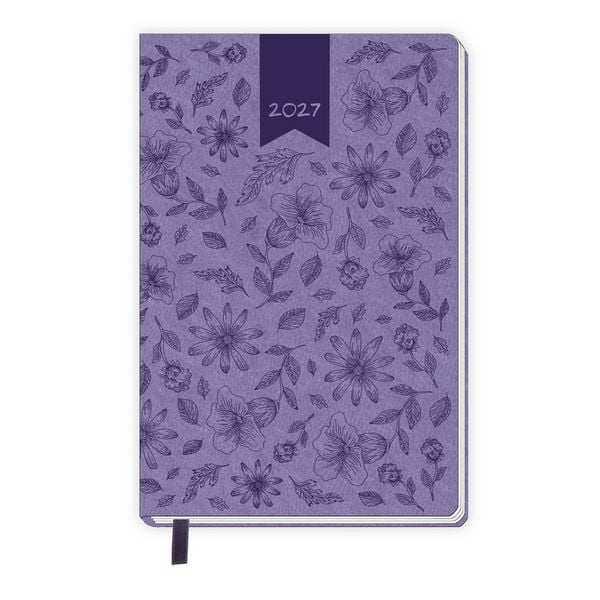 TRÖTSCH - Taschenkalender A7 Soft Touch Blumen 2027