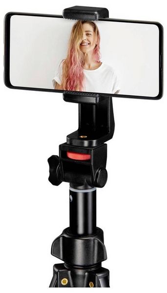 Produktbild: Hama Rotary Smartphone II Stativ-Set 1/4 Zoll Arbeitsh&ouml;he=41.5 - 150 cm Schwarz