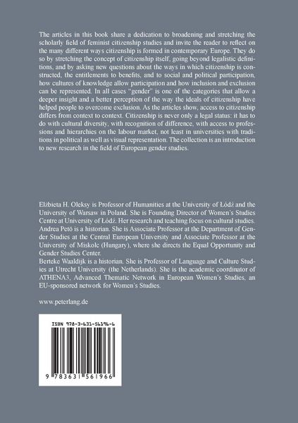 Produktbild: Gender and Citizenship in a Multicultural Context