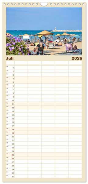 Produktbild: Familienplaner 2026 - Urlaub in Kusadasi - Sonne, Strand und Kultur in der T&uuml;rkei mit 5 Spalten (Wandkalender, 21 x 45 cm) CALVENDO
