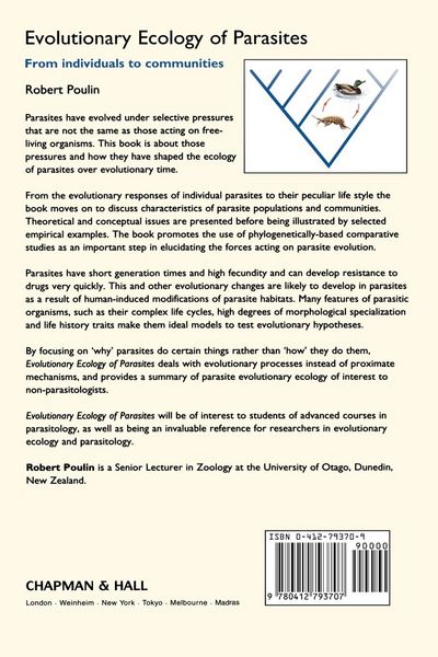 Produktbild: Evolutionary Ecology of Parasites