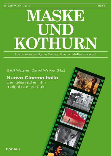 Produktbild: Maske und Kothurn 1/2010. Nuovo Cinema Italia
