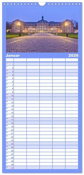 Produktbild: Familienplaner 2026 - Magisches M&uuml;nster mit 5 Spalten (Wandkalender, 21 x 45 cm) CALVENDO