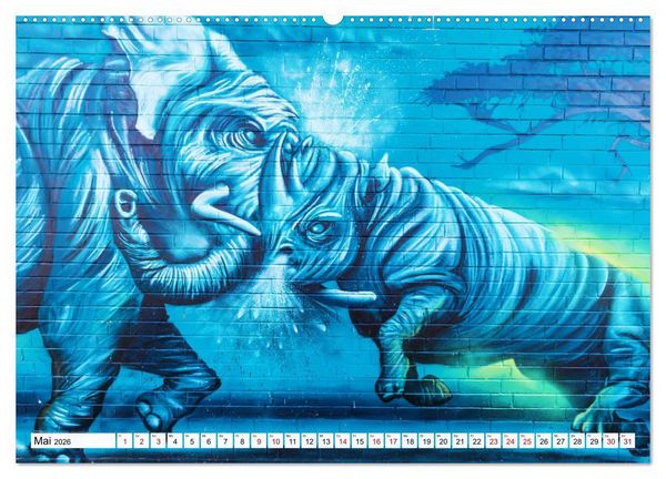 Produktbild: Kunst der Strasse (Wandkalender 2026 DIN A2 quer), CALVENDO Monatskalender