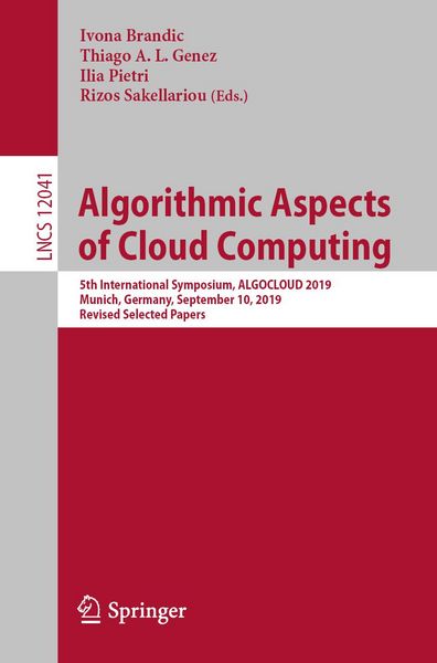 Produktbild: Algorithmic Aspects of Cloud Computing