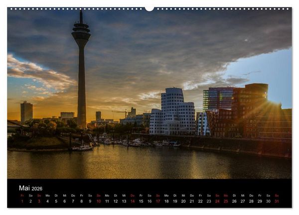 Produktbild: D&uuml;sseldorf - Impressionen (hochwertiger Premium Wandkalender 2026 DIN A2 quer), Kunstdruck in Hochglanz