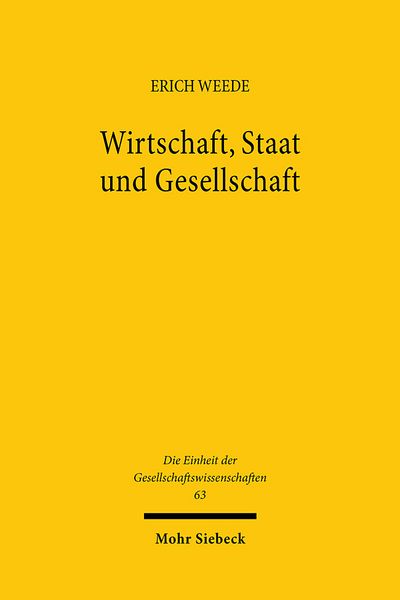 Produktbild: Wirtschaft, Staat und Gesellschaft