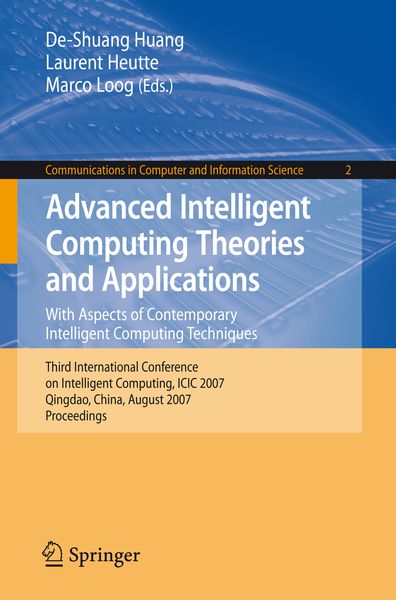 Produktbild: Advanced Intelligent Computing Theories and Applications