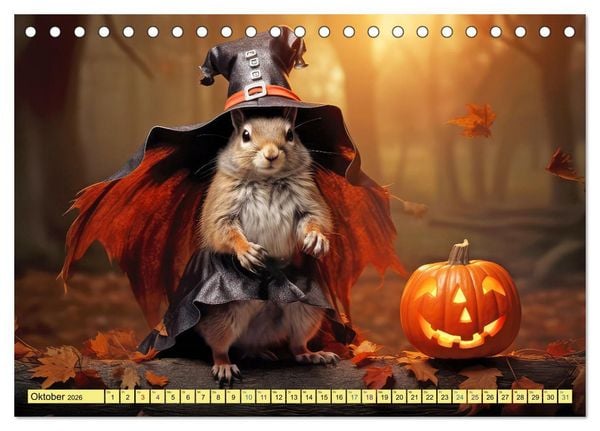 Produktbild: Eichh&ouml;rnchen im Erlebnishunger (Tischkalender 2026 DIN A5 quer), CALVENDO Monatskalender