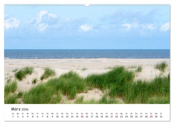 Produktbild: Borkum: Streifz&uuml;ge &uuml;ber die Nordseeinsel (hochwertiger Premium Wandkalender 2026 DIN A2 quer), Kunstdruck in Hochglanz