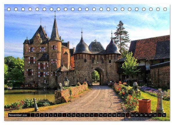 Produktbild: Burgenland Eifel (Tischkalender 2026 DIN A5 quer), CALVENDO Monatskalender