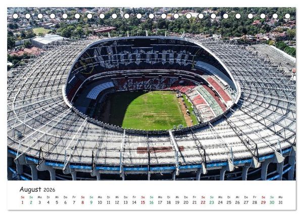 Produktbild: Mexico von oben (Tischkalender 2026 DIN A5 quer), CALVENDO Monatskalender