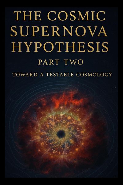 Produktbild: The Cosmic Supernova Hypothesis Part Two Toward a Testable Cosmology